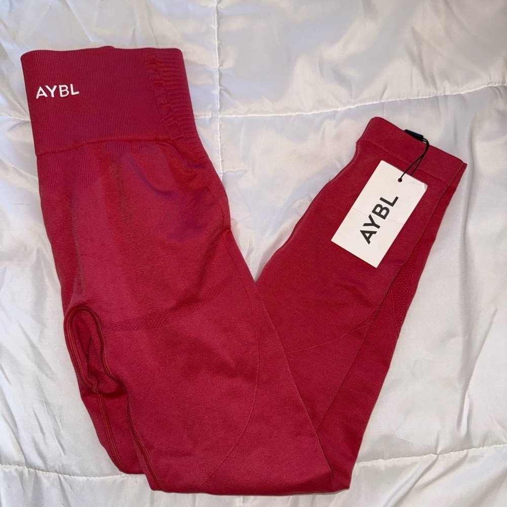 NWT ABYL Women’s Balance V2 Seamless Leggings in Dusty Rose Size Small - Picture 4 of 4